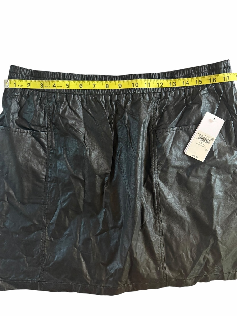 GUESS Black Faux Leather Skirt - Picture 5 of 6